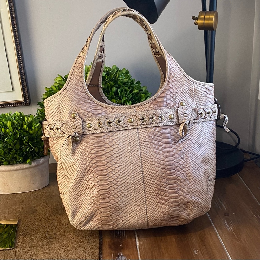 Coach XL Limited Edition Python Embossed Ergo in … - image 6